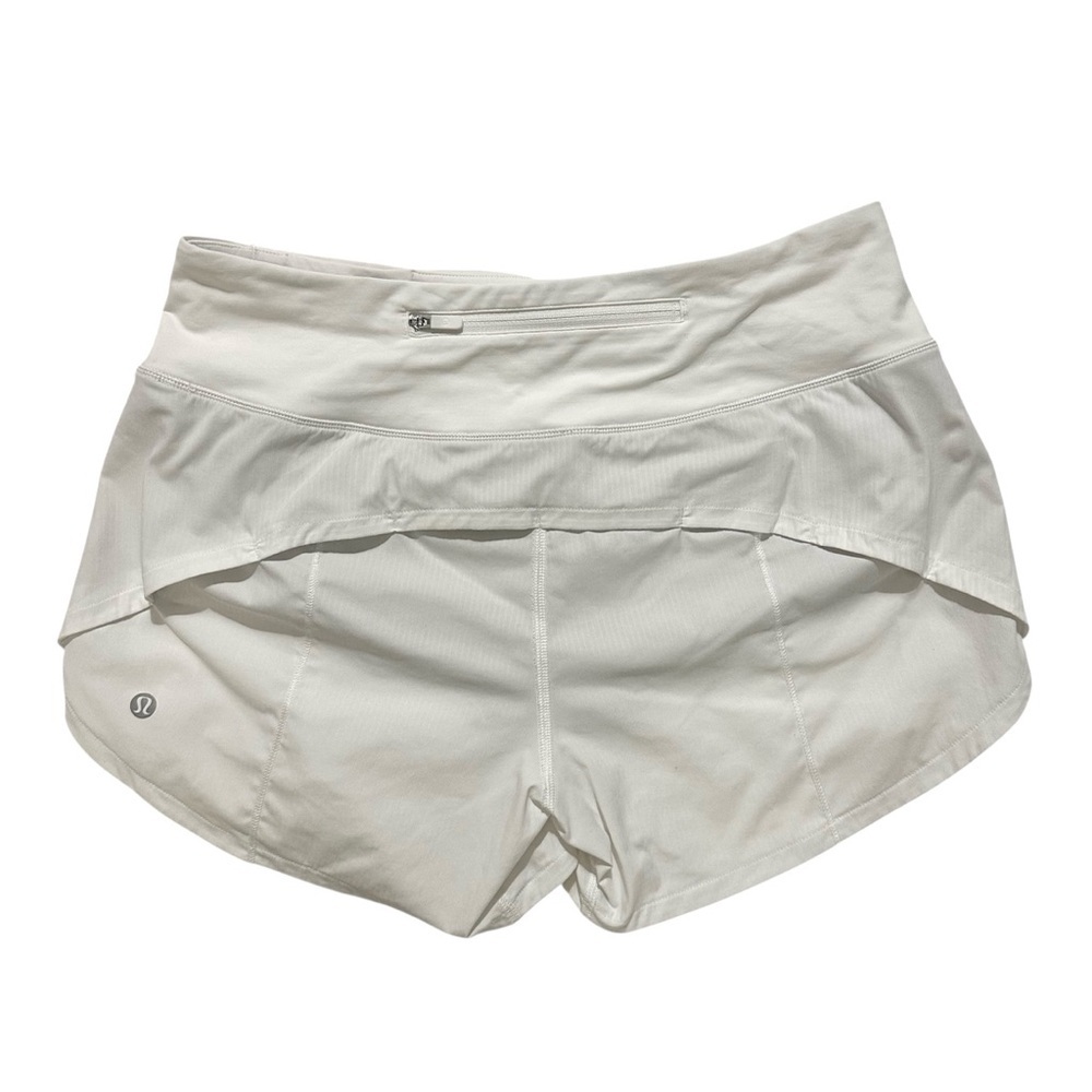 Lululemon Speed Up Short Long *4" - White SZ 6 - Picture 3 of 7